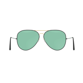 Green polarized sunglasses