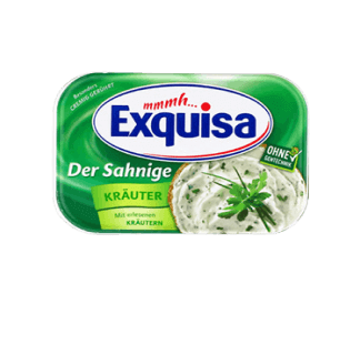 Soft creme cheese with green Exquisa