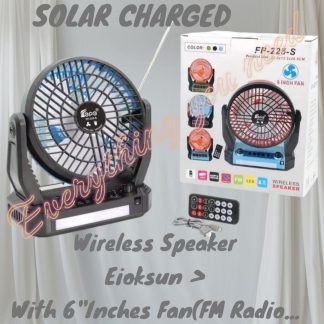 Wholesale Desktop Cooling Fan Portable Bluetooth Speaker with Solar