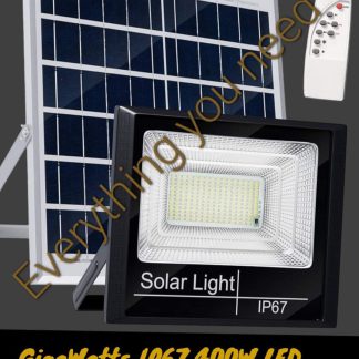 Jordan® Outdoor Solar Powered Led Flood Light 400W- Black