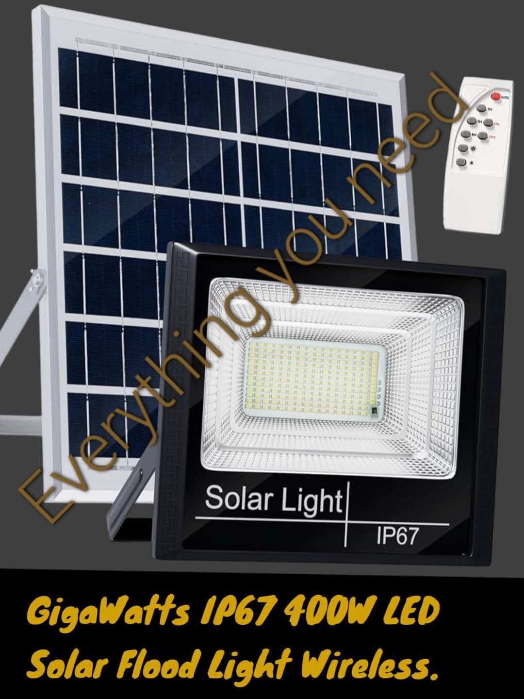 Jordan® Outdoor Solar Powered Led Flood Light 400W- Black
