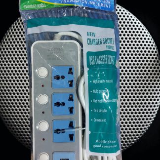 Πολύπριζου  χρήσεων 3 πρίζες με 2 θύρες φόρτισης USB