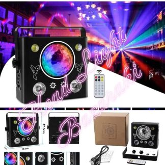 Dj Láser Led Escenario Luz Estroboscópico Patrón Proyector