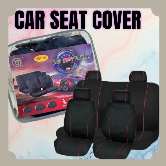 Σετ Καλύμματα Αυτοκινήτου 10τμχ Πολυεστερικά Μαύρα