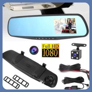 Σετ Καθρέπτης με Κάμερα DVR Αυτοκινήτου 1080P με Οθόνη 4.3"