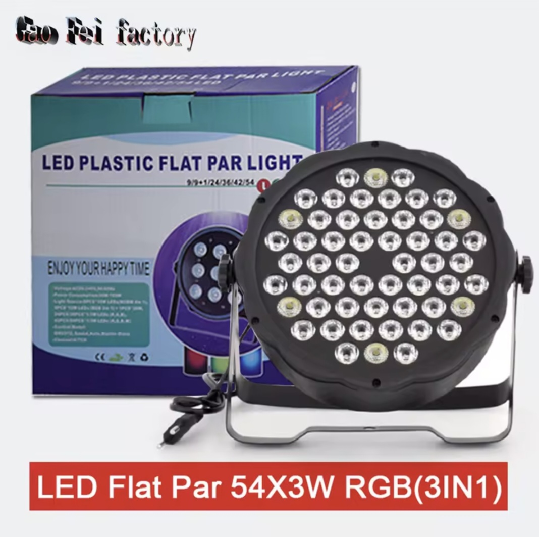 Φωτορυθμικό LED PAR DMX 54 Cb DJ DMX512 RGB