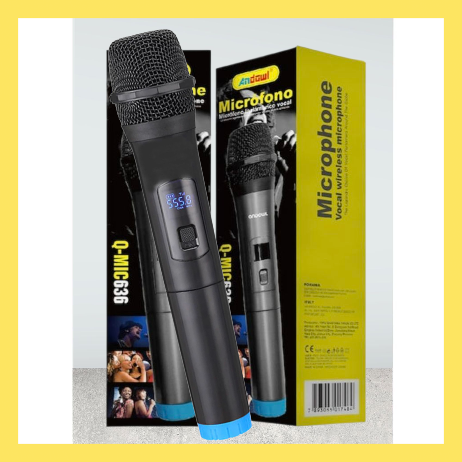 Andowl Q-MIC636 Μικρόφωνο Χειρός για Φωνητικά