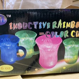 LED λαμπερό γυαλί νερού σε επαγωγικό χρώμα ουράνιου τόξου.