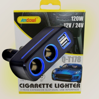 Andowl Φορτιστής Αυτοκινήτου Q-T178 120W με Θύρες: 2xUSB