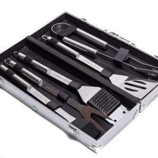 Κιτ αξεσουάρ μπάρμπεκιου από ανοξείδωτο ατσάλι υψηλής ποιότητας Σετ 6 τεμαχίων