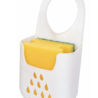 Θήκη για σφουγγάρια από πλαστικό σε λευκό χρώμα